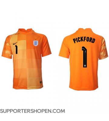 England Jordan Pickford #1 Målvakt Borta Matchtröja VM 2022 Kortärmad